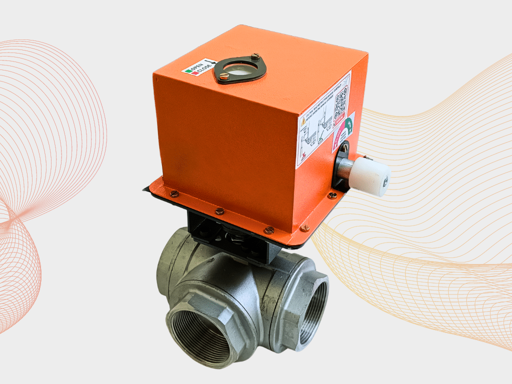 4 way electric ball valve