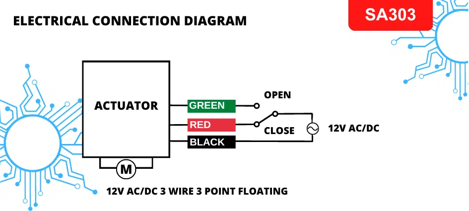 SA303 12vdc 3 wire floating