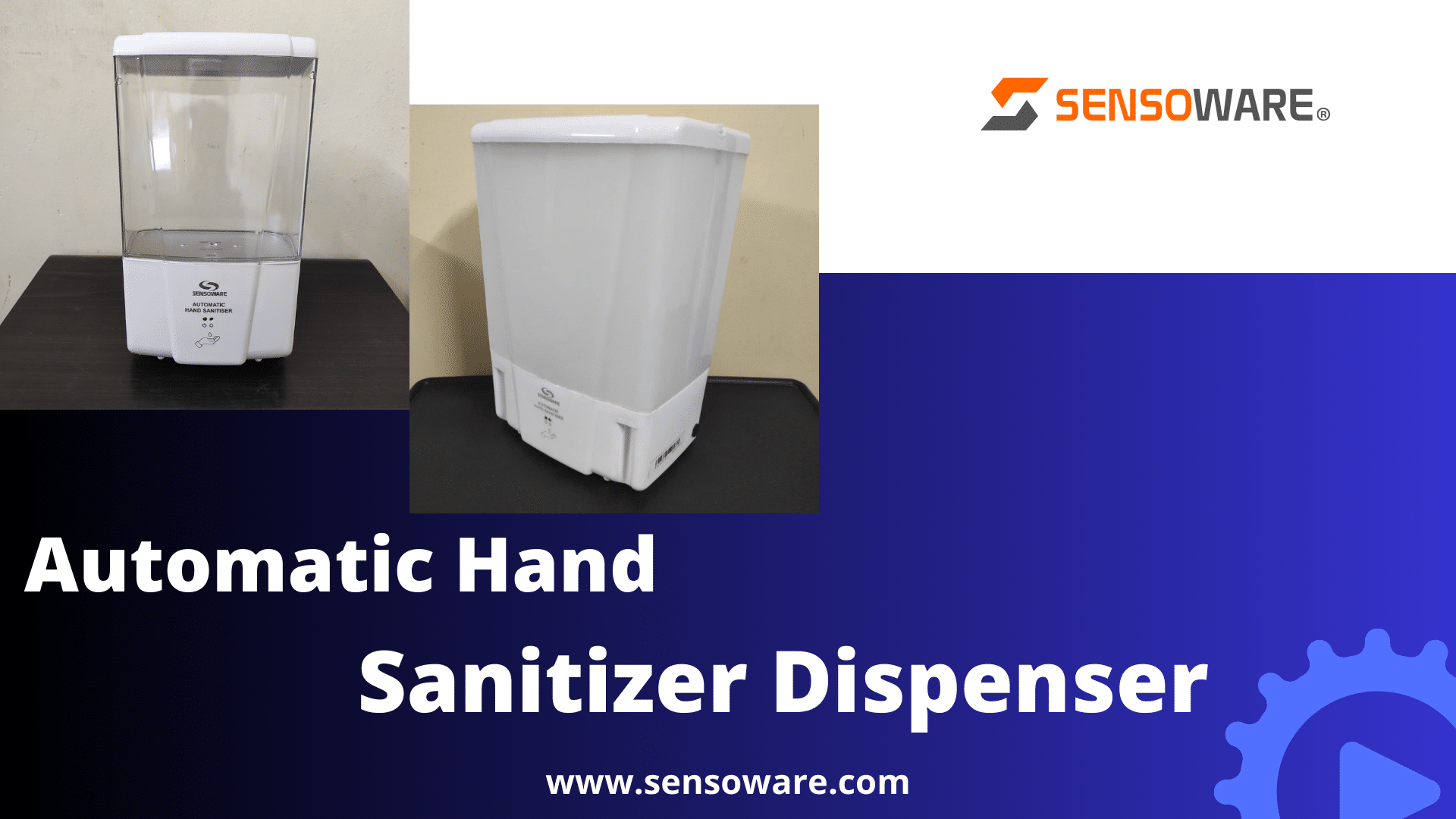 automatic hand sanitizer dispenser video banner