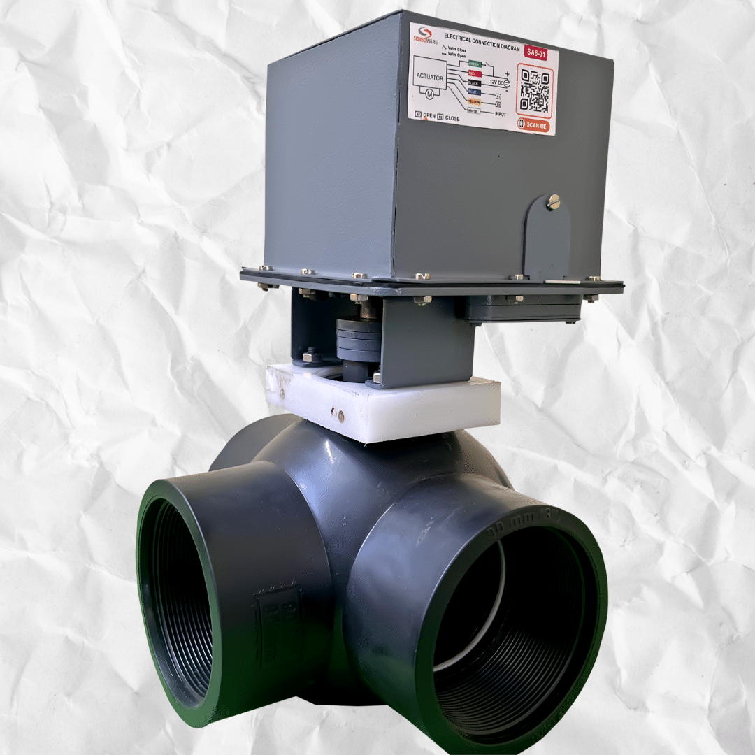 electric actuated 3 way ball valve