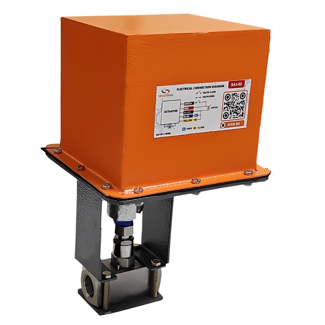 electric motorized actuated shut off and regulating needle valves